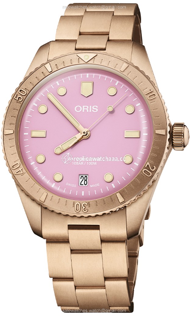 01 733 7771 3158-07 8 19 15 Cotton Candy Pink Oris Divers Sixty Five 38mm Midsize Watch 1 01 733 7771 3158-07 8 19 15 Cotton Candy Pink Oris Divers Sixty Five 38mm Midsize Watch 1